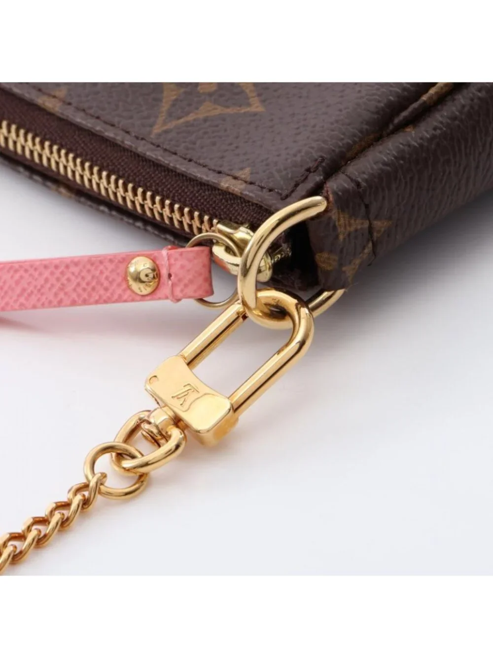 Louis Vuitton Handbag Mini Pochette Accessory Soir Porter Line Canvas Leather